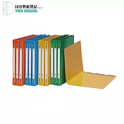 (24入1箱)同春F202環保A4右上彈簧夾  黃