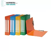 (24入1箱)同春F202環保A4雙上強力夾  紅