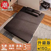 【C’est Chic】Times小時代(乳膠升級版)5段沙發床-幅150-巧克力色