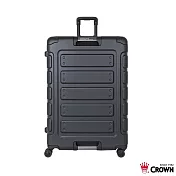 【crown 皇冠】日本同步款 獨特箱面手把 30吋 行李箱 悍馬箱- 黑色