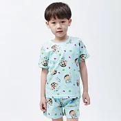 【ONEDER 旺達棉品】迪士尼冰雪奇緣 艾莎 漫威蜘蛛人 蠟筆小新 凱蒂貓Kitty 兒童純棉短袖睡衣 純棉套裝居家服- 110 蠟筆小新 SC-NF002