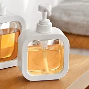 E.City_北歐風透明可視按壓分裝瓶 白