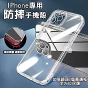 【MEMO】iPhone邊條紋氣囊包覆透明手機殼(QM-IP) iPhone 14 Pro Max