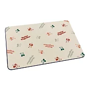 【Disney 迪士尼】軟式珪藻土吸水地墊 普普花風 米奇 地墊 珪藻土 (60*40*0.5cm) 復古印花