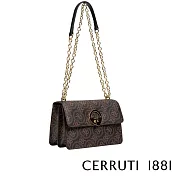 【Cerruti 1881】限量2折 義大利頂級皮革肩背包 全新專櫃展示品(黑色 CEBA05782P)