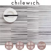 【美國chilewich】 抗菌環保長方形餐墊 Sakiori-黑白色