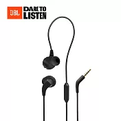 【JBL】ENDURANCE Run 2 防水入耳式耳機（四色） Black