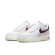 NIKE AIR FORCE 1 07 LV8 AF1 男休閒鞋-白紅-DV0789100 US10.5 白色