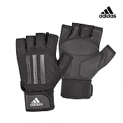 Adidas 進階加長防護手套(極致灰)(S-XL) S 灰黑色