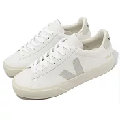 Veja 休閒鞋 Campo Chromefree Leather 女鞋 白 亮灰 皮革 奶油底 CP0502429A