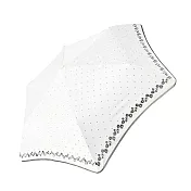 Besthot 雨傘鋒二代圓角防回彈花邊摺疊自動傘 大傘面雨傘 防曬UV傘 防戳傘 反光傘 -白色