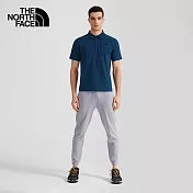 The North Face M MFO COTTON POLO 男 棉質透氣短袖POLO衫-藍-NF0A5B46N4L M 藍色