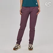 ADISI 女彈性撥水透氣快乾機能修身長褲AP2221032 (S-XL)｜防潑水 輕量 排汗 速乾 機能褲 M 灰紫
