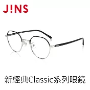 JINS 新經典Classic系列眼鏡(UMF-22A-219) 黑X銀