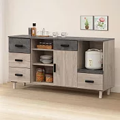 《Homelike》 梅林5.3尺餐櫃(木面) 電器櫃 碗盤收納櫃 櫥櫃 置物櫃 收納櫃
