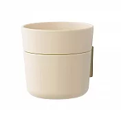 日本Like-it｜牆壁裝飾雙層儲物收納杯(盒) 米色