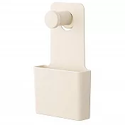 日本Like-it｜ 牆壁裝飾口袋型收納盒(單入) 米色