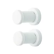 日本Like-it｜牆壁裝飾收納掛勾二入組 白色