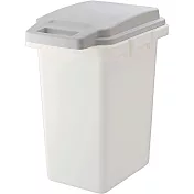 日本RISU｜(H&H系列)掀蓋式抗菌防臭連結垃圾桶33L 灰色