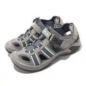 Teva 涼鞋 Omnium W 戶外 灰 藍 護趾 水陸機能 可調整 排水 耐磨抓地大底 女鞋 6154SLA 25cm GREY/BLUE