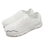 Under Armour 慢跑鞋 HOVR Sonic 6 男鞋 白 銀 反光 運動鞋 UA 3026121100 28cm WHITE/SILVER