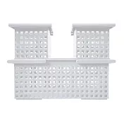 日本Like-it｜簡約收納手提籃三入組(SS*2+L) 白色