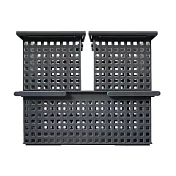 日本Like-it｜簡約收納手提籃三入組(M*2+L) 灰色