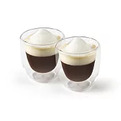 《Luigi Ferrero》Coffeina雙層玻璃濃縮咖啡杯2入 | 雙層隔熱杯 義式咖啡杯 午茶杯 - 80ml