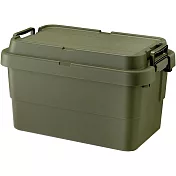 日本RISU|TRUNK CARGO 二代可堆疊多功能耐重收納箱50L 軍綠色