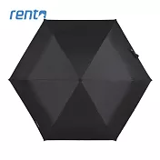 【rento】防曬黑膠安全自動傘 黑