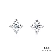 【點睛品】Daily Luxe 10分 炫幻星星 18K金鑽石耳環(一對)