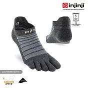 【injinji】Run輕量羊毛五趾隱形襪NX S 石板灰