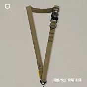 犀牛盾 機能快扣背帶手機掛繩組合(手機掛繩+掛繩夾片)- 卡其