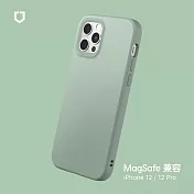 犀牛盾 iPhone 12 / 12 Pro (6.1吋) SolidSuit (MagSafe 相容) 防摔背蓋手機保護殼- 鼠尾草綠