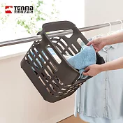 【日本天馬】ALBET 復古風斜掛快取/層疊兩用洗衣籃