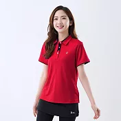 【遊遍天下】女款抗UV吸濕排汗速乾機能POLO衫(GS1036) 3XL 紅色