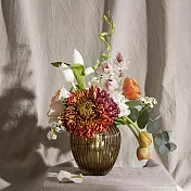 Kahler Hammershøi 晶透琥珀花瓶 (H 18.5cm)