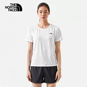 The North Face W REAXION PLUS S/S TEE - AP 女 短袖上衣 白-NF0A7WCMFN4 XL 白色