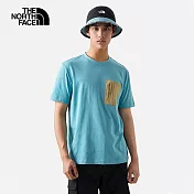 The North Face M S/S HYBRID POCKET TEE - AP 男 短袖上衣 藍-NF0A7WDALV2 L 藍色