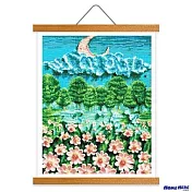[HOMEHERE] DIY鑽石畫／月光森林 掛軸無框版