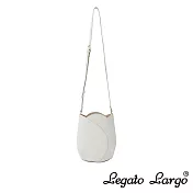 Legato Largo 小法式鬱金香斜背包- 象牙白