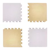 【新生活家】2cm厚防護巧拼地墊-莫蘭迪五色任選32x32x2cm (32片) 莫蘭迪奶茶+莫蘭迪粉