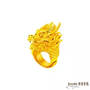 J’code真愛密碼金飾 霸王龍黃金男戒指