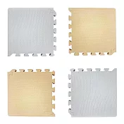 【新生活家】2cm厚防護巧拼地墊-莫蘭迪五色任選32x32x2cm (48片) 莫蘭迪奶茶+莫蘭迪灰(隨貨贈嬰兒中性洗衣精1000ml)