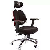 GXG 雙軸枕 雙背電腦椅(鋁腳/4D升降扶手) TW-2604 LUA3
