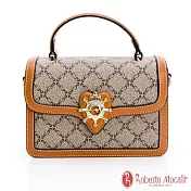 Roberto Mocali - 義大利諾貝兔經典R字緹花斜背小方包