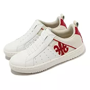 Royal elastics 休閒鞋 Icon 2.0 女鞋 白 紅 真皮 回彈 彈力帶 無鞋帶 經典款 96531010