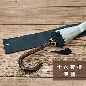 White Rose｜日本皇室宮內廳御用 職人高階樺木透明傘 小・十六夜櫻 深藍