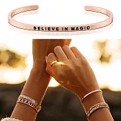 MANTRABAND 美國悄悄話手環 玫瑰金 Believe in Magic 相信奇蹟