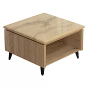 IDEA-艾格暖色大理石方茶几兩入組-兩款可選 A款*2